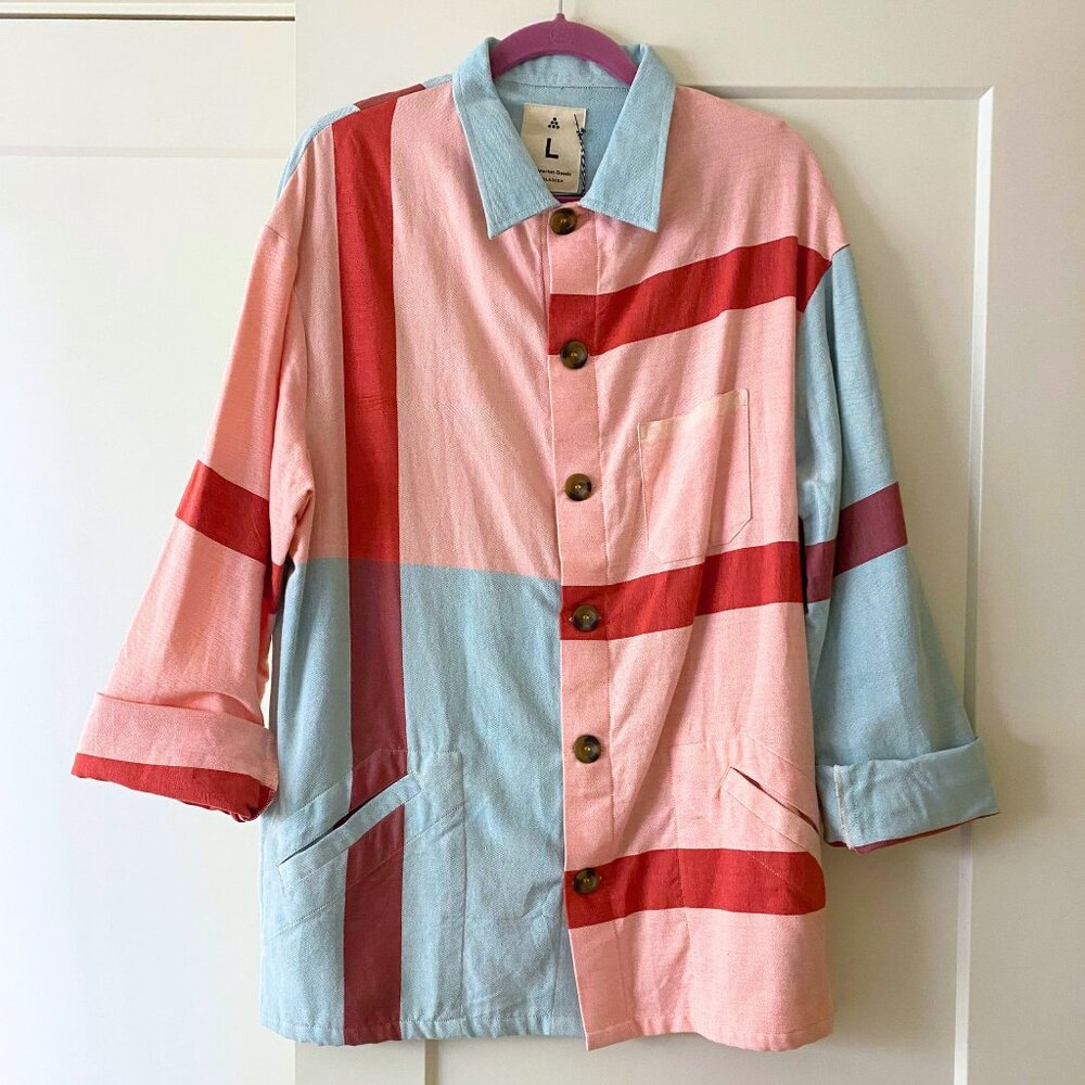 New Market Goods Rasmi Chore Jacket - Size LARGE - Slow Fashion Canvas Shacket